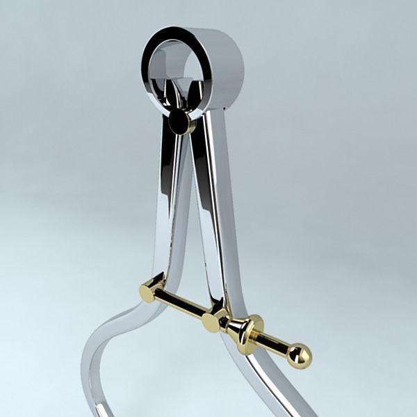 Caliper pair of scissors 3D model_1