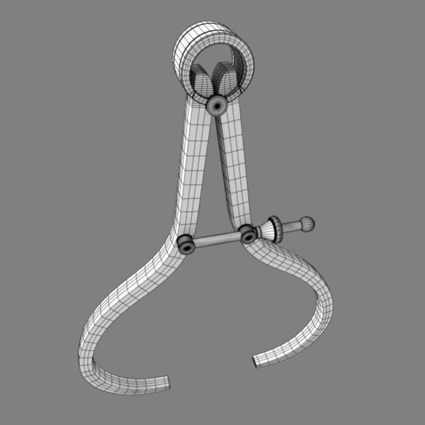 Caliper pair of scissors 3D model_6