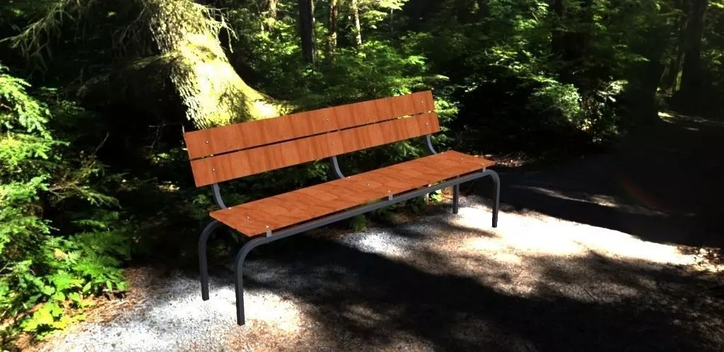 Bench Daphne Free 3D model