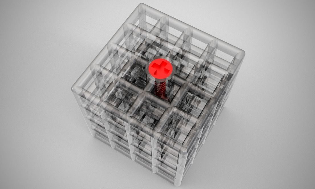 Cube Trinket 3D print model_4