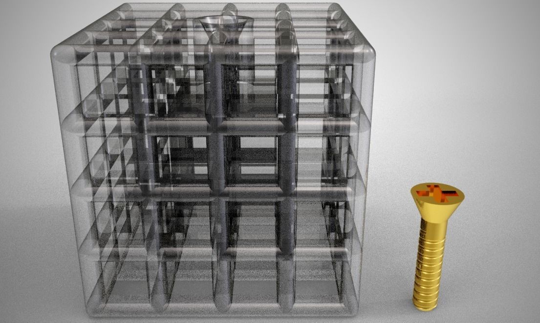 Cube Trinket 3D print model_2