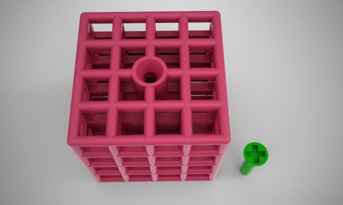 Cube Trinket 3D print model_13