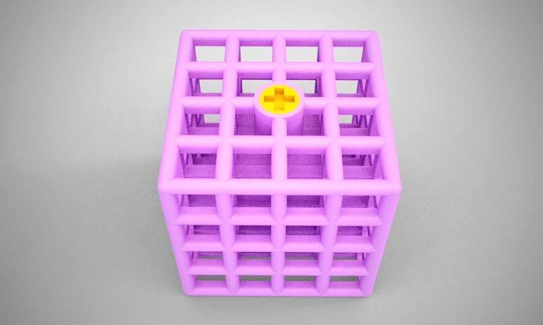 Cube Trinket 3D print model_12