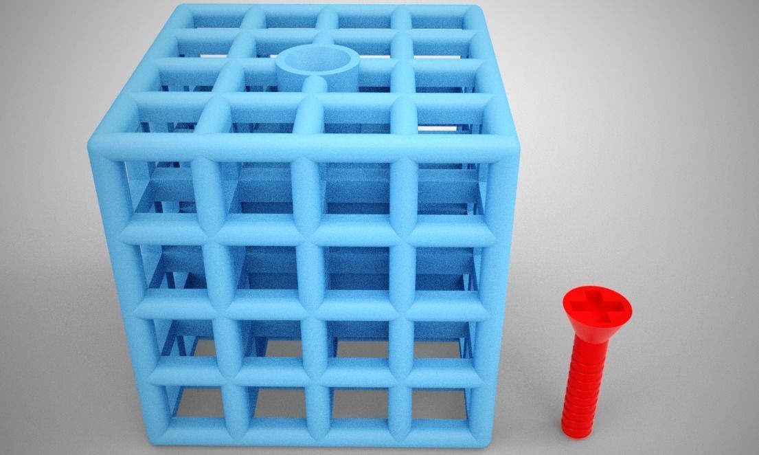 Cube Trinket 3D print model_7