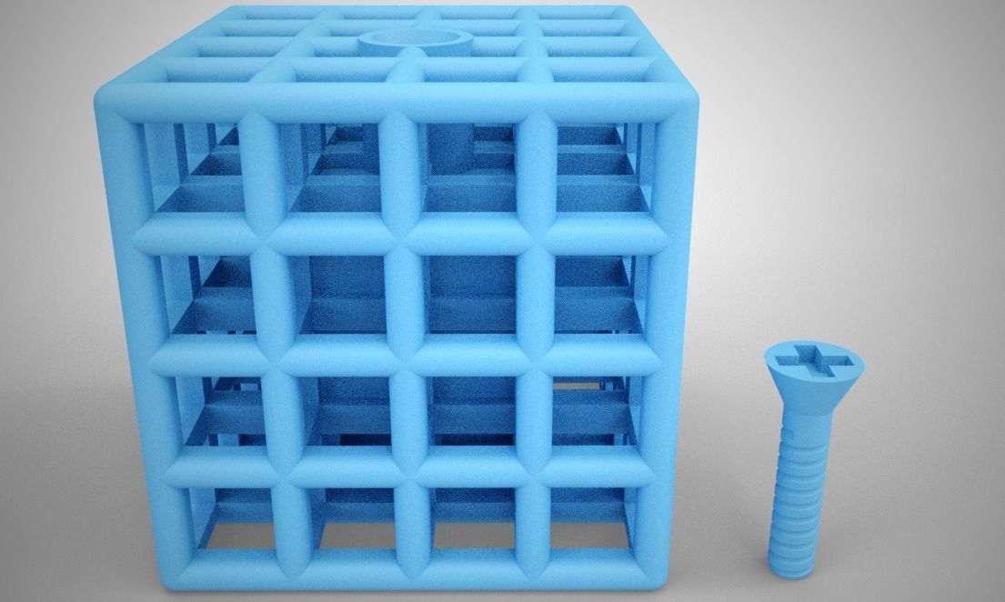 Cube Trinket 3D print model_8