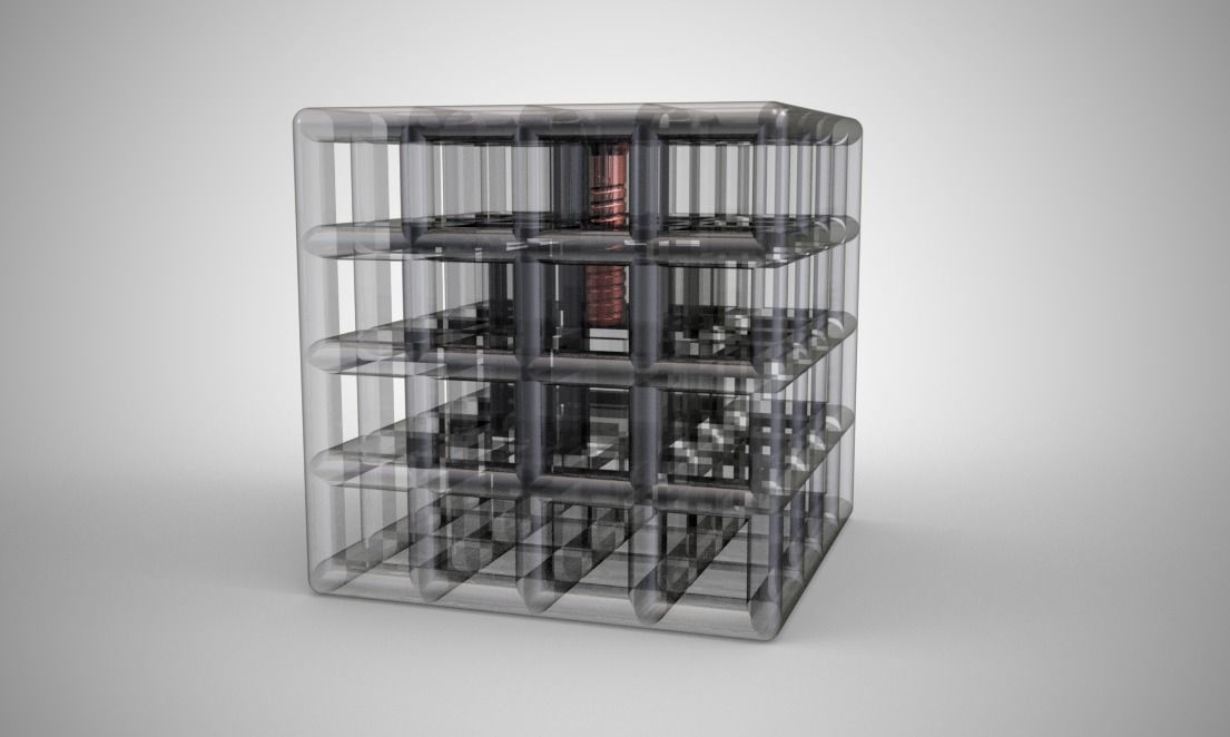 Cube Trinket 3D print model_3