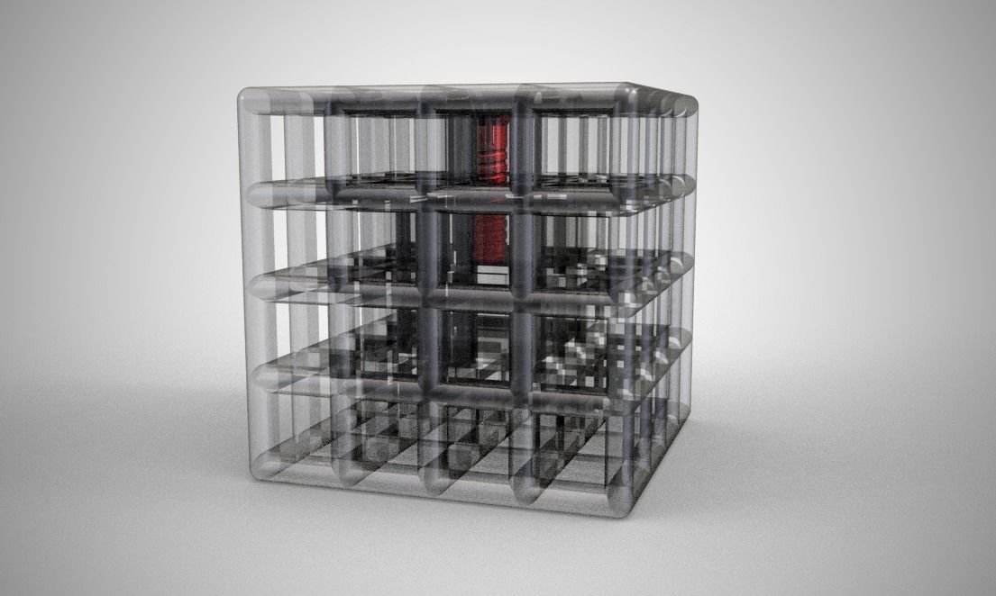 Cube Trinket 3D print model_5