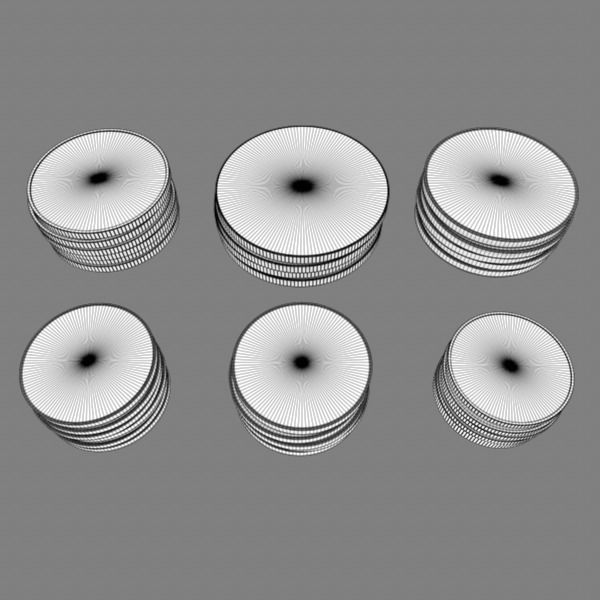 US Coin Set 3D model_6