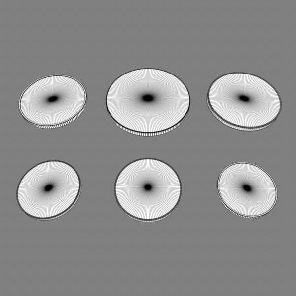 US Coin Set 3D model_5