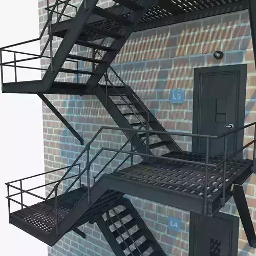 Fire Escape 3D model