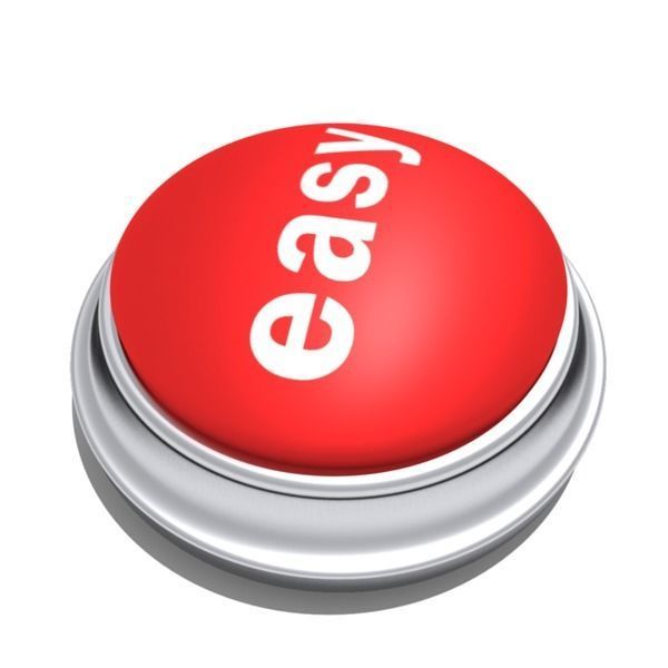 Easy Button 3D model_1