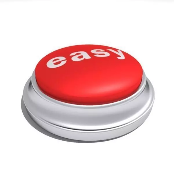 Easy Button 3D model_0