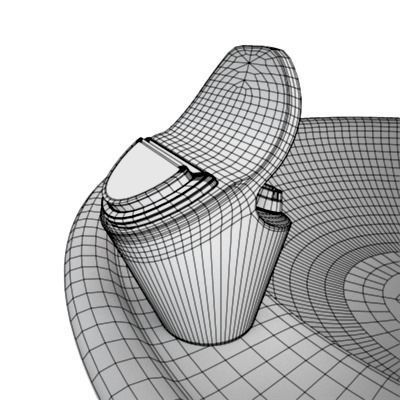 Drinking Fountain 2 3D model_7