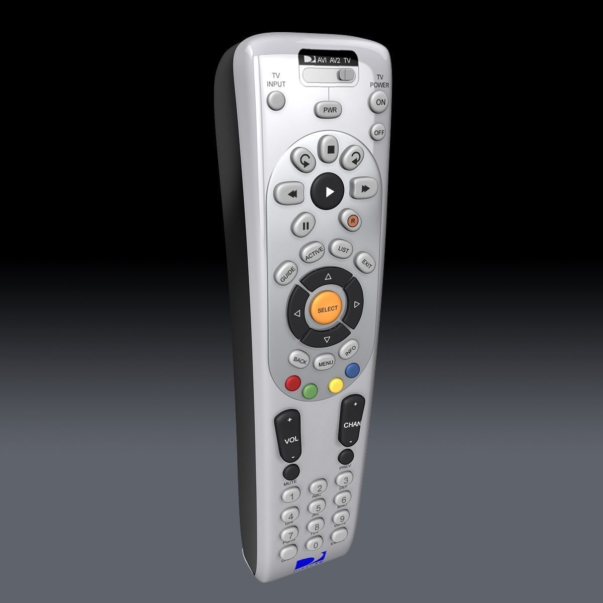 Directv Remote 3D model_1