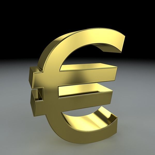 Currency Symbols 3D model_3