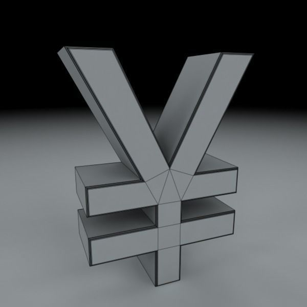 Currency Symbols 3D model_34