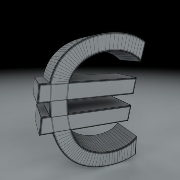 Currency Symbols 3D model_27