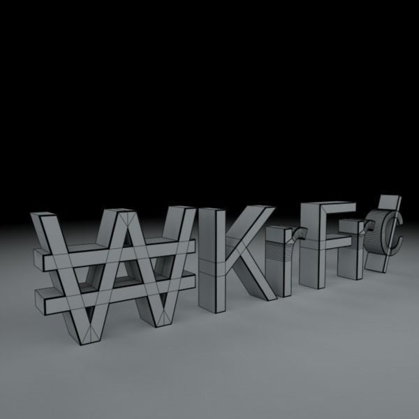 Currency Symbols 3D model_36