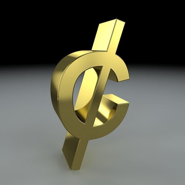 Currency Symbols 3D model_6