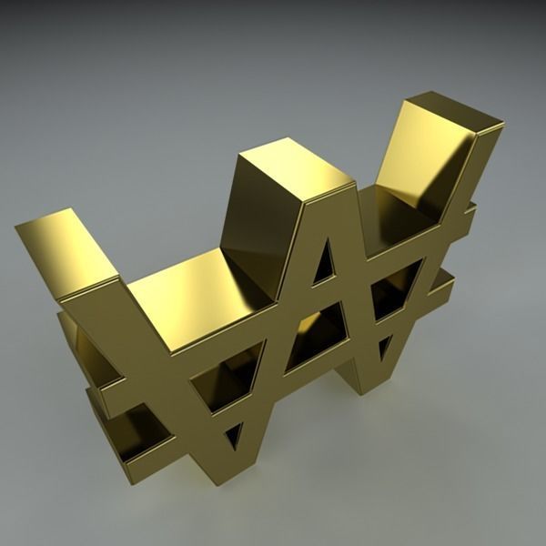 Currency Symbols 3D model_20