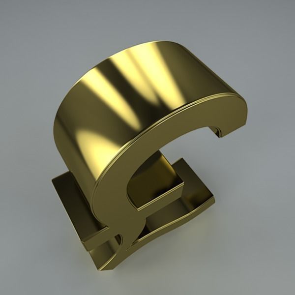 Currency Symbols 3D model_23