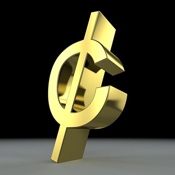 Currency Symbols 3D model_7
