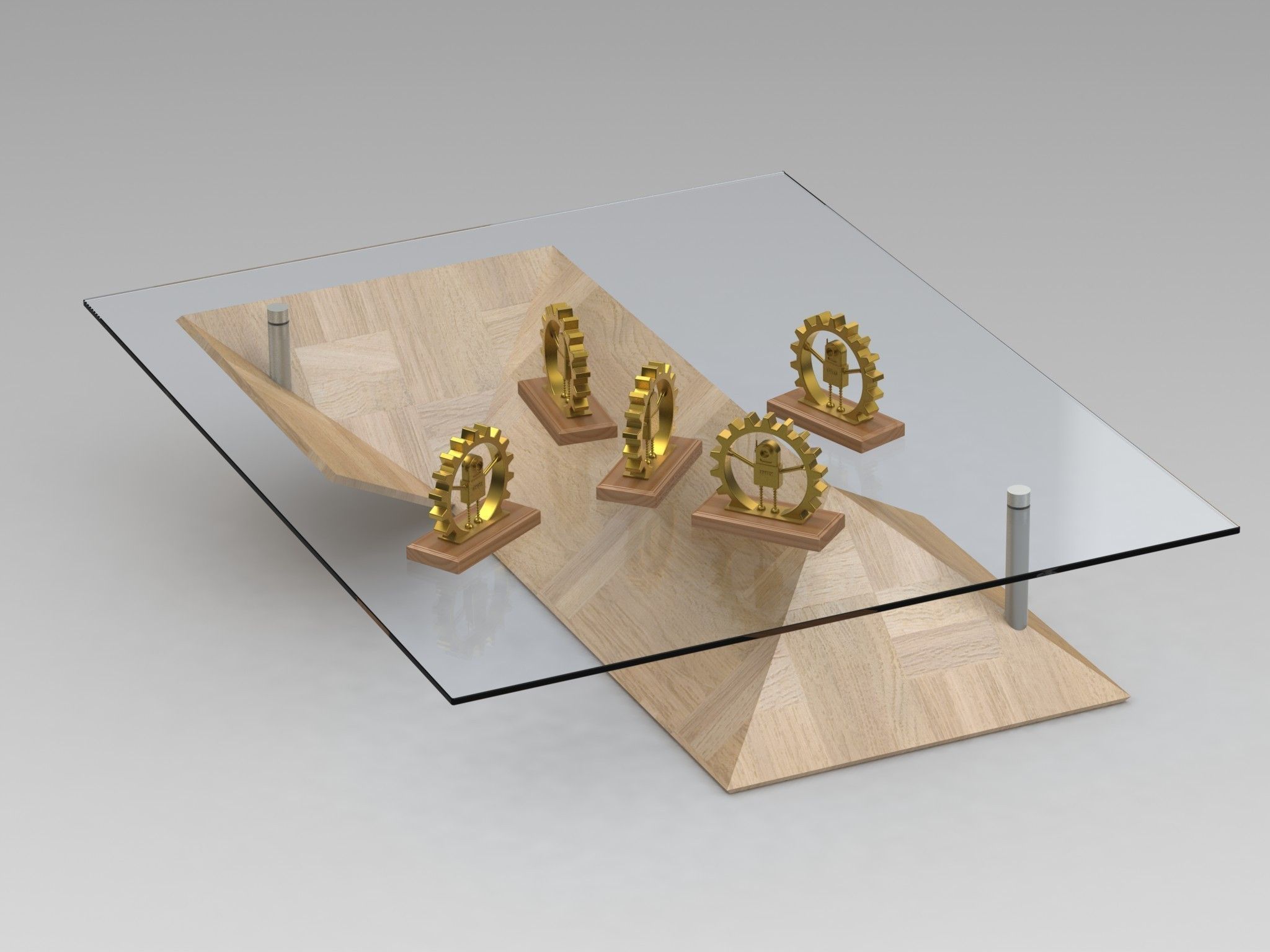 Golden Gear Award Trophy Free 3D model_5