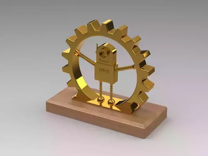Golden Gear Award Trophy Free 3D model