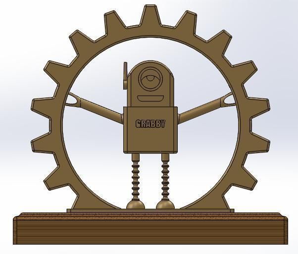 Golden Gear Award Trophy Free 3D model_2
