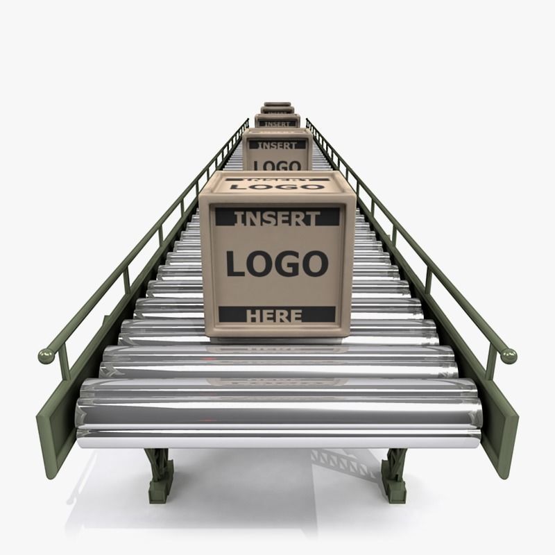 Conveyor Belt A 3D model_2