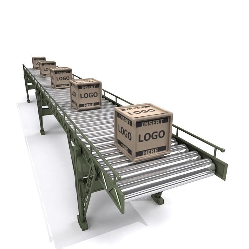 Conveyor Belt A 3D model_5