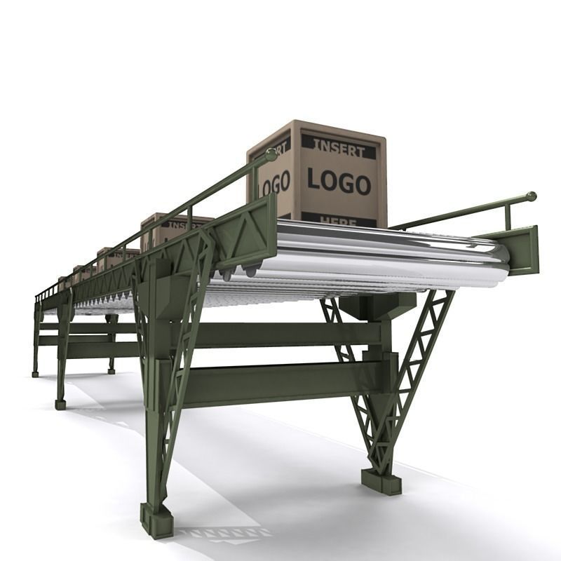 Conveyor Belt A 3D model_4