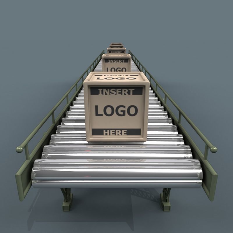 Conveyor Belt A 3D model_3