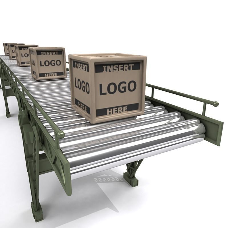 Conveyor Belt A 3D model_7