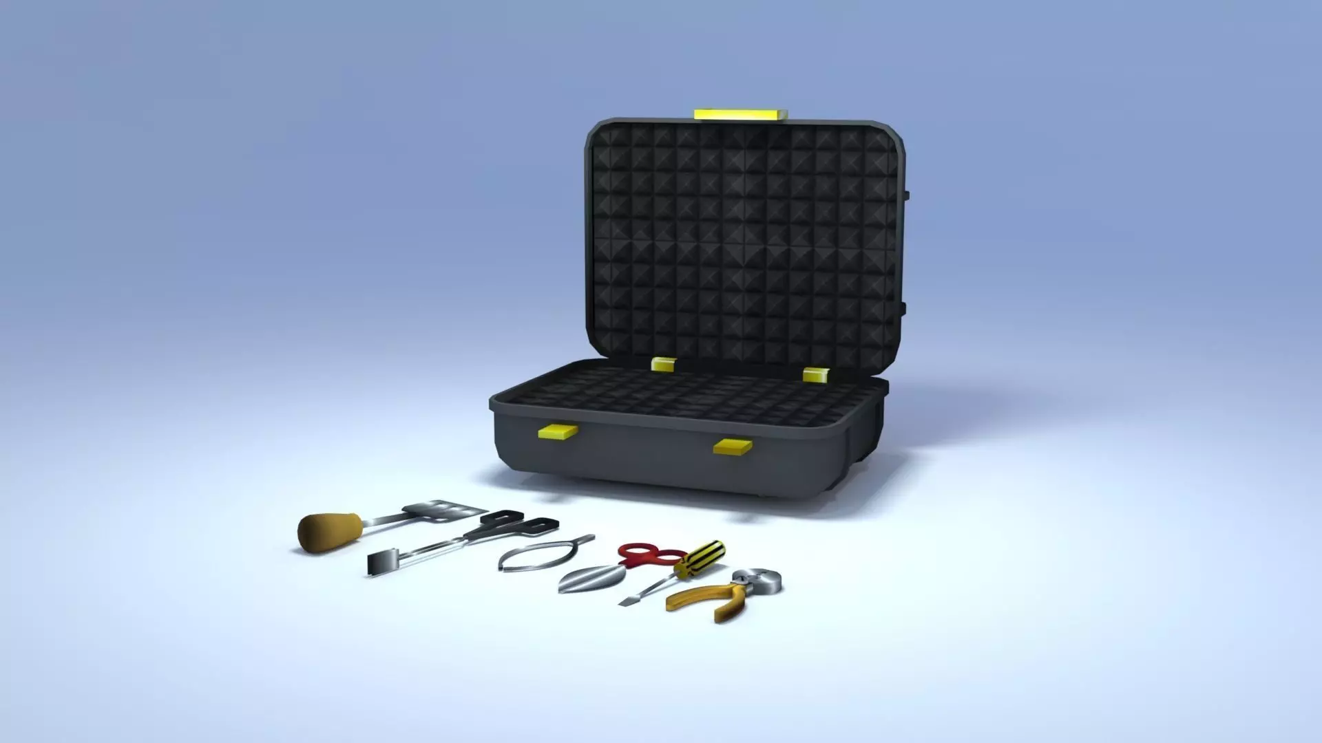 Cartoon mix tools 3D model_0