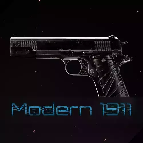 Modern 1911 Low-poly 3D model