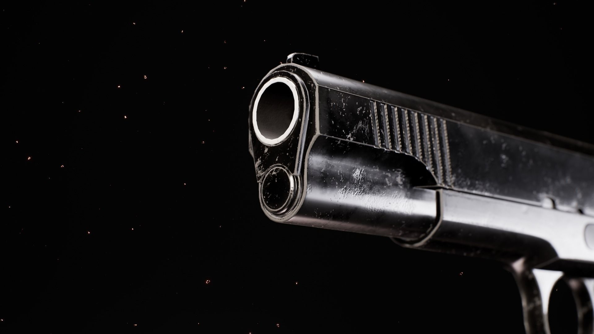Modern 1911 Low-poly 3D model_5