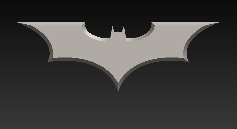Batarang batman logo Free 3D model_1