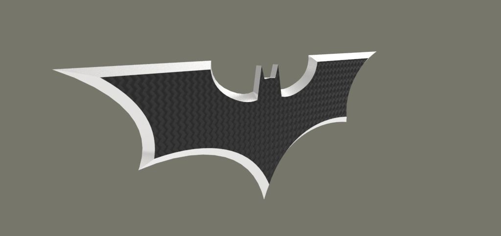 Batarang batman logo Free 3D model_2