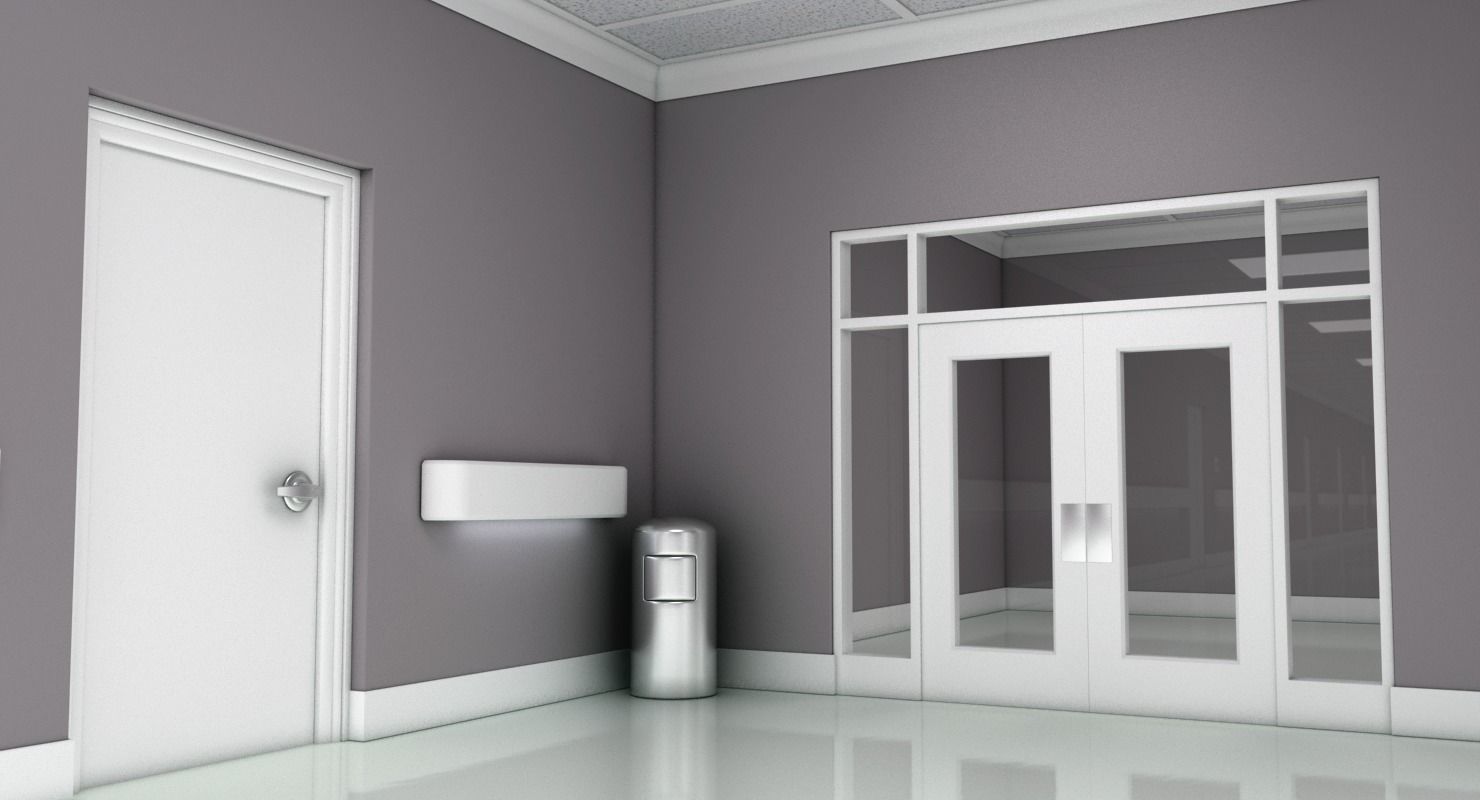 Hallway Modern 3D model_5