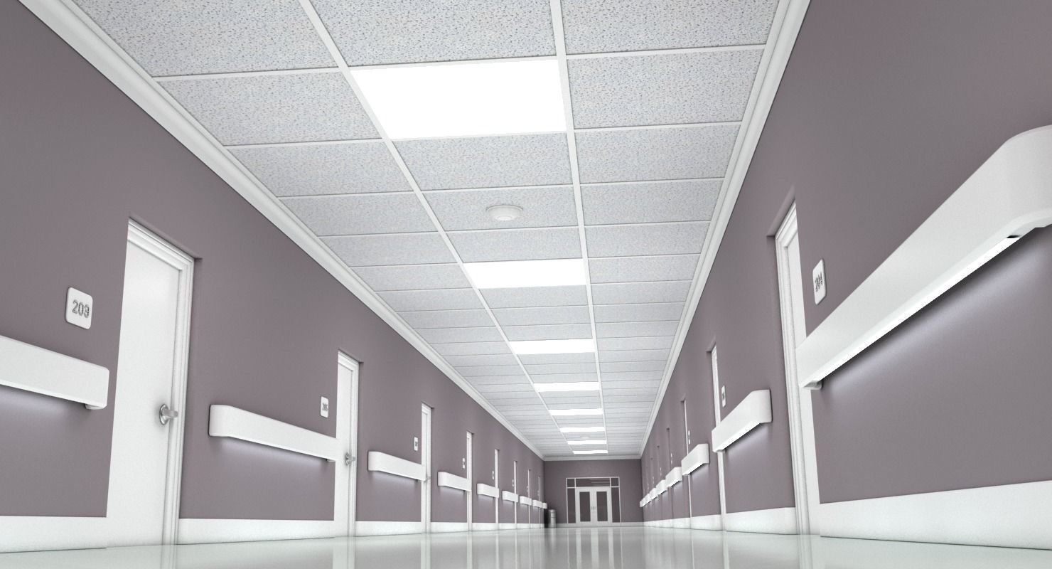 Hallway Modern 3D model_2