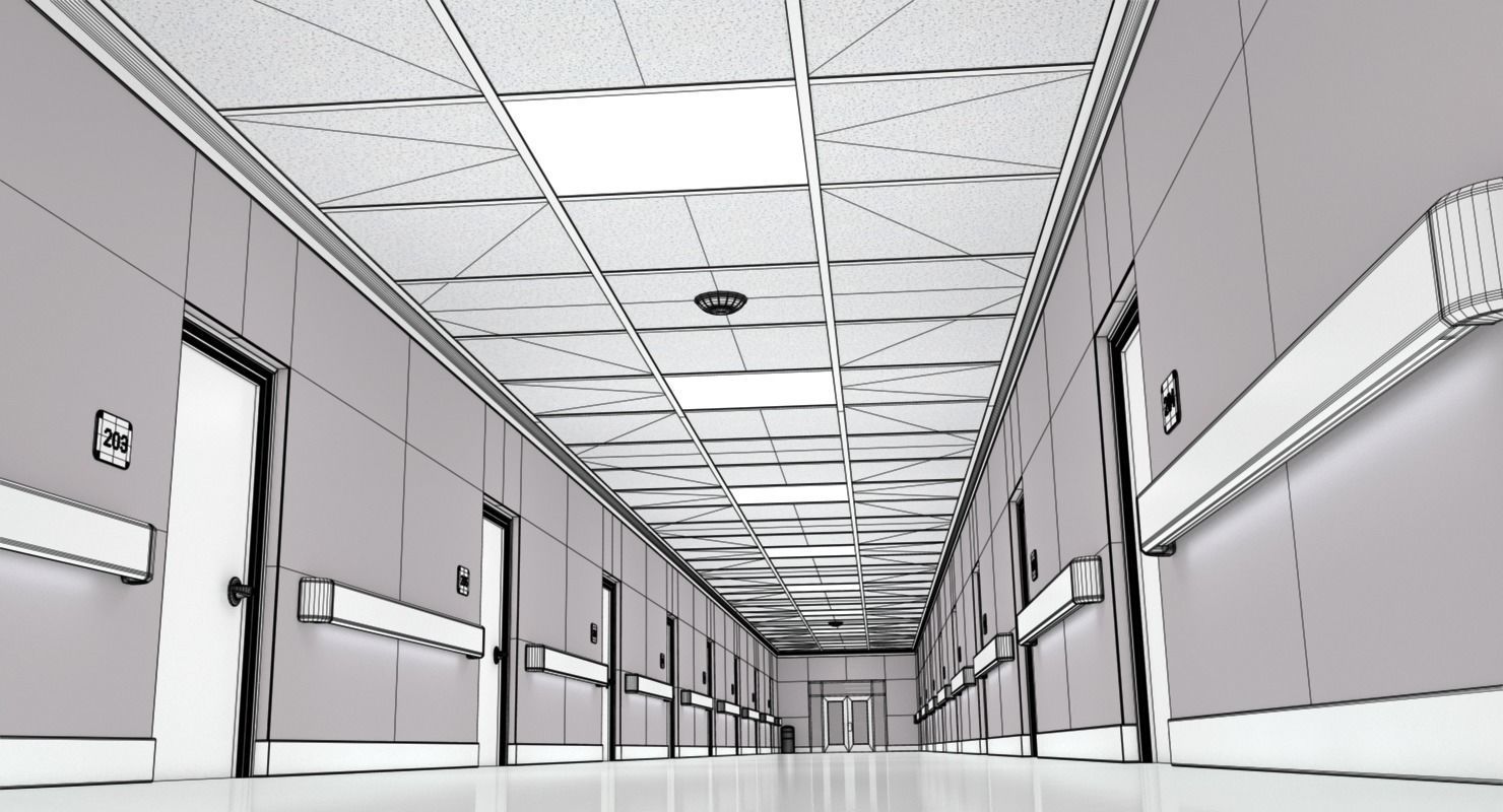 Hallway Modern 3D model_11