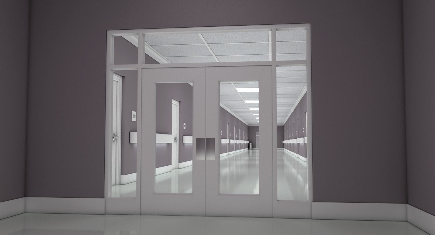 Hallway Modern 3D model_6