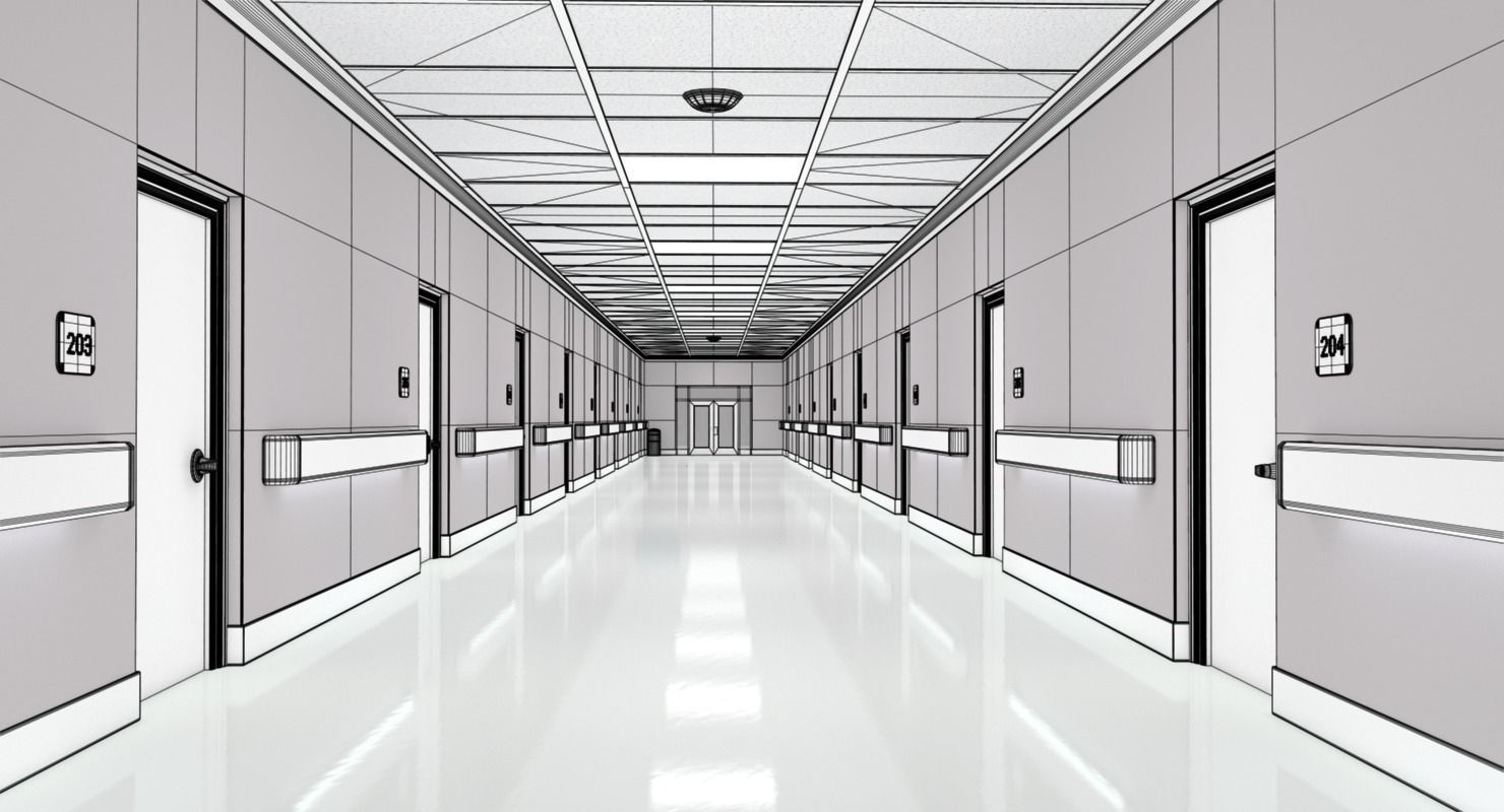 Hallway Modern 3D model_13