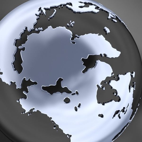 Globe A 3D model_8