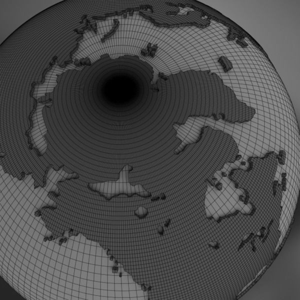 Globe A 3D model_16