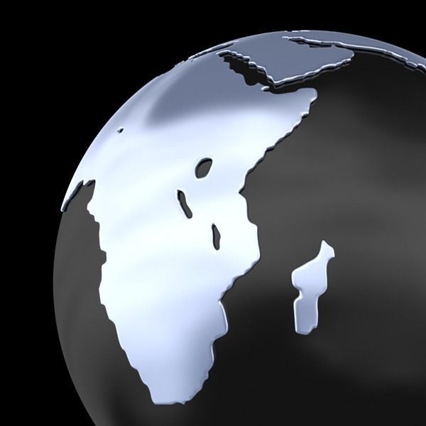 Globe A 3D model_4