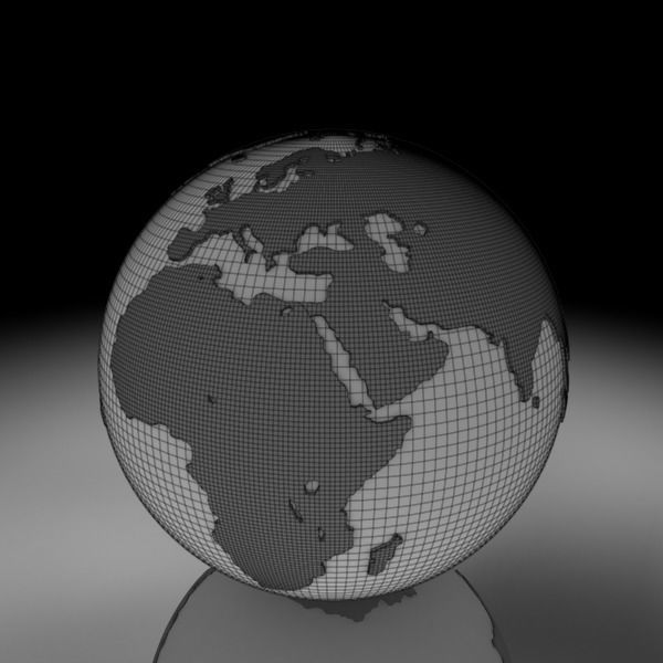 Globe A 3D model_15
