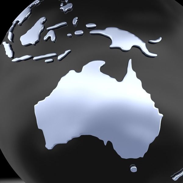 Globe A 3D model_6