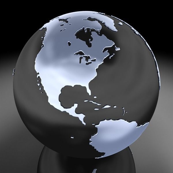 Globe A 3D model_1